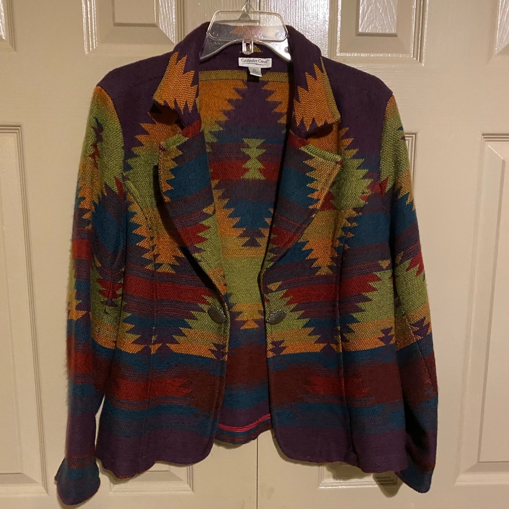 Coldwater Creek Southwest Style Blazer